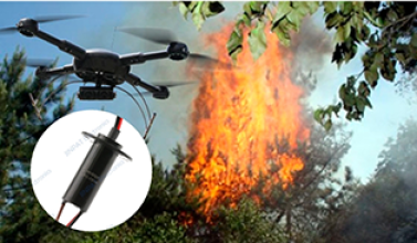 Slip rings required for converting professional drones into disaster relief lighting drones