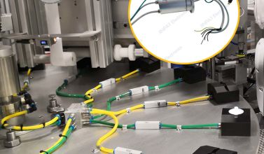 High Speed Ethernet Slip Rings for Automated Production Equipment Data Transmission