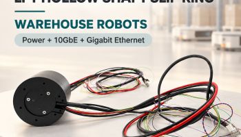 JINPAT LPT Hollow Shaft Slip Ring Features for Warehouse Robots